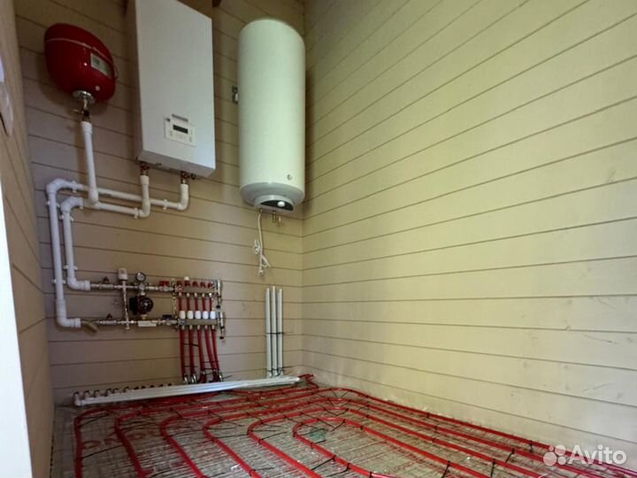 Теплый пол. Отопление. Монтаж котельной, водоснабж