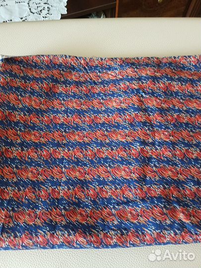 Плотная цветная хлопковая ткань. Винтаж СССР