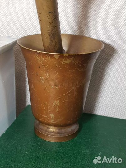 Ступка с пестиком. Бронза