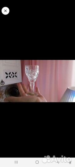 Грпфин и 6 фужеров. Богемия