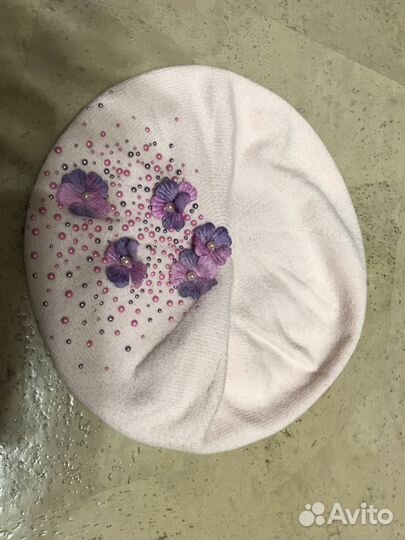 Шапка зимняя б/у на девочку