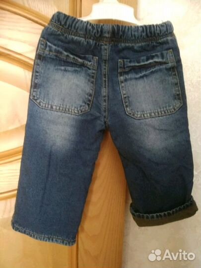 Джинсы для мальчика р. 76-86 см