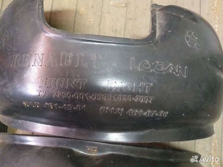 Передний подкрылок рено/сандеро