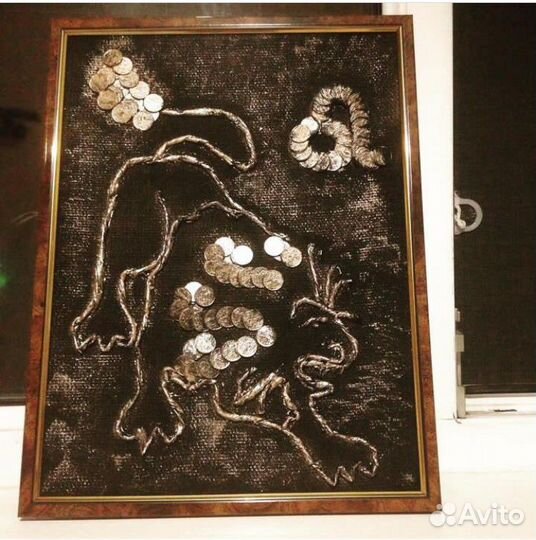 Картина - Пано из монет на заказ