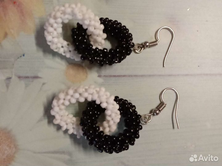 Серьги из бисера