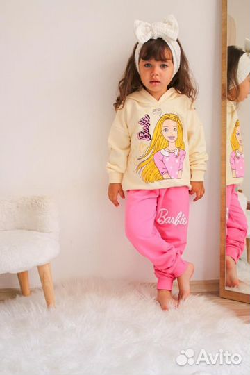 Костюм Zara Barbie с капюшоном 104,110,122,140