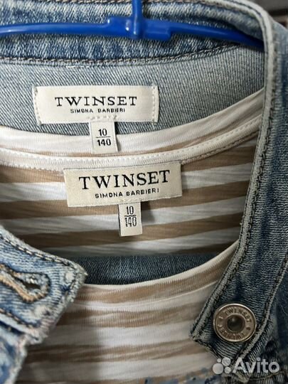 Костюм джинсовый twin-set 140 для девочки