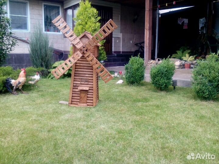 Мельница декоративная для дома и сада