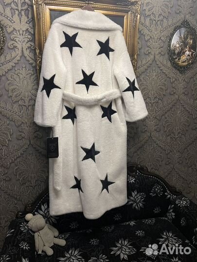 Шуба халат с поясом