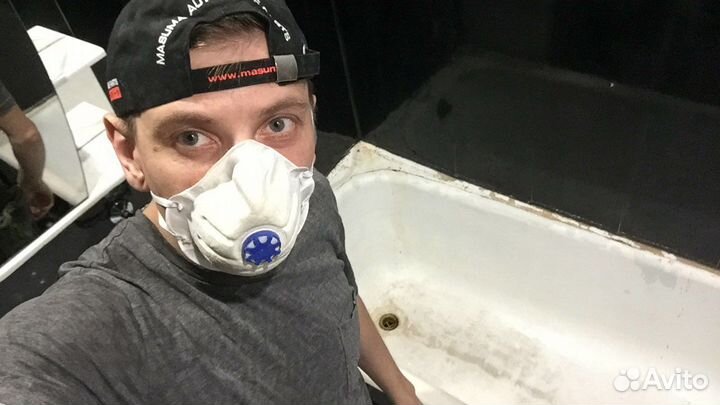 Эмаллирока ванн жидким акрилом