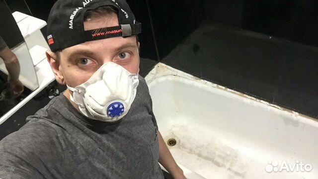 Эмаллирока ванн жидким акрилом