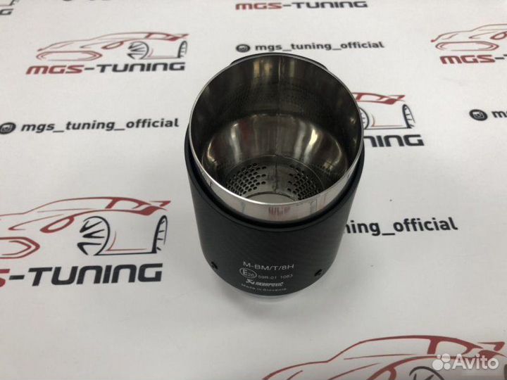 Насадка Akrapovic New карбон одинарная 102 мм