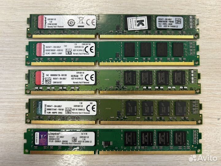 Оперативная память Kingston DDR3 8гб 1600мгц