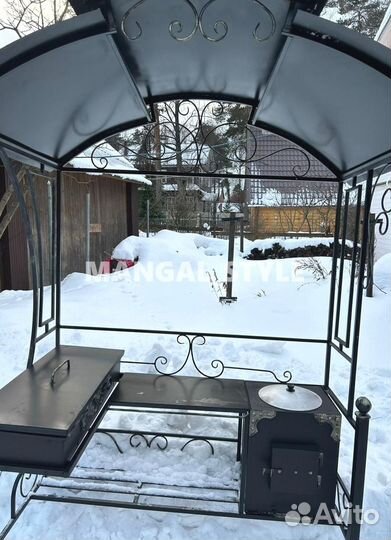 Мангал с крышей