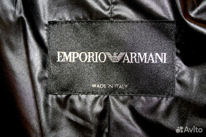 Кожаное Пальто Emporio Armani