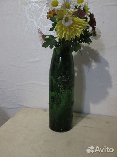 Стекло до 1917 г. бутылка. Ваза.антиквариат