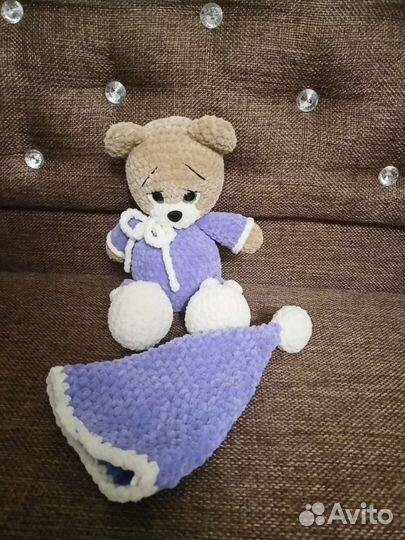 Мишка в пижаме ручная работа