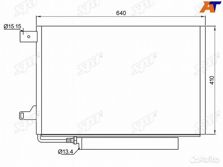 Радиатор кондиционера Mercedes-Benz A-Class 04-12