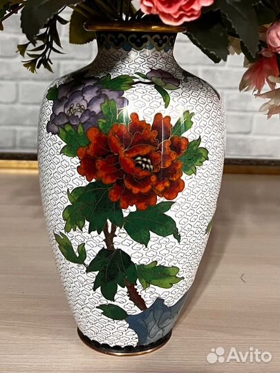 Ваза китай клуазоне