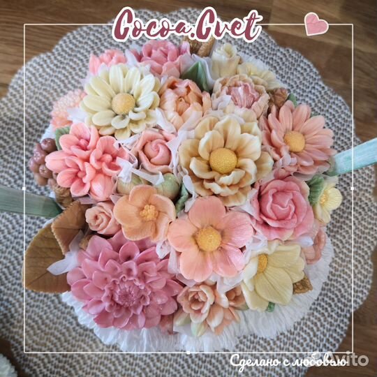 Букет из шоколадных цветов