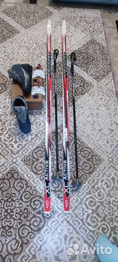 Лыжи беговые Nordway XC Active 185см палки 110см