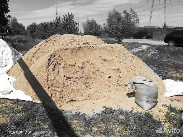 Песок, щебень, опгс, навоз, торф в мешках