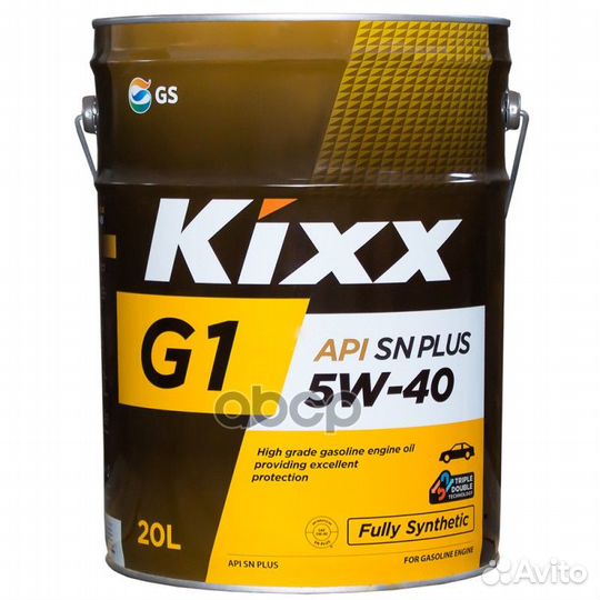 Kixx G1 SN plus 5W40 Масло моторное синт. (Коре