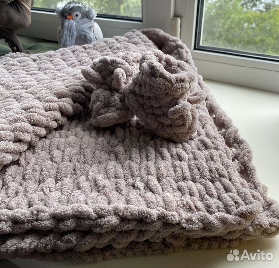 Плед детский плюшевый