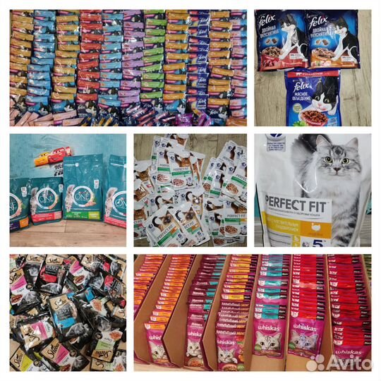 Корм Felix, Whiskas, Sheba, perfect fit,purina one