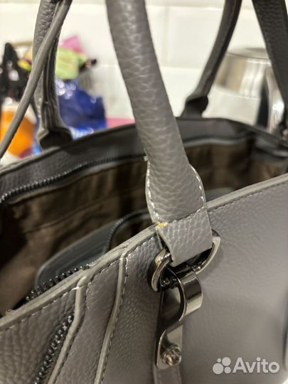 Сумка женская искуственная кожа серая