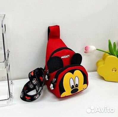 Рюкзак детский новый Микки Маус красный