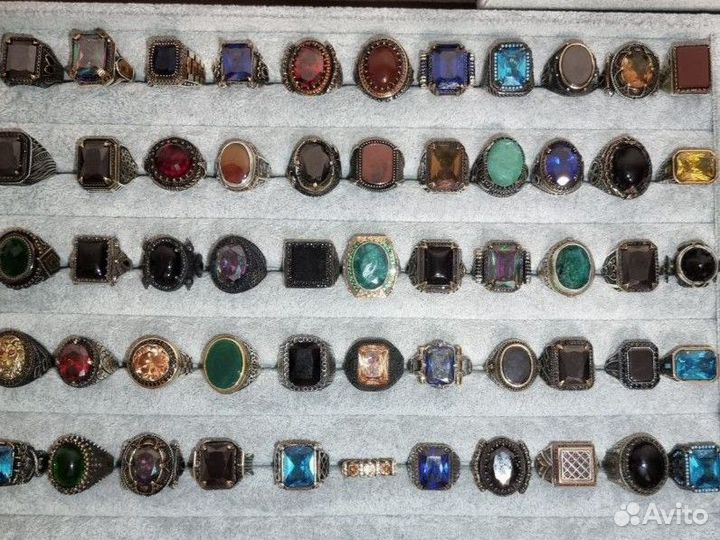 Мужской перстень серебро