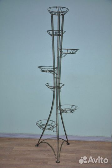 Подставка для цветов напольная металлическая