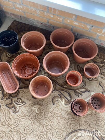Цветочные горшки бу