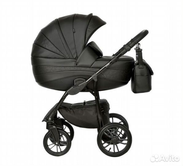 Коляска 2 в 1 indigo эко кожа