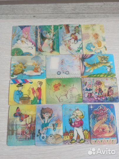 Переливные календарики СССР