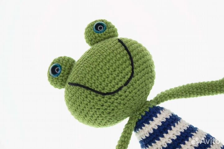 Лягушонок амигуруми игрушка ручной работы
