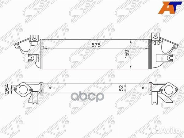 Интеркулер mitsubishi L200 15- 2.4D ST-1530A161