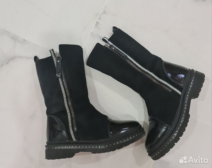 Сапоги на девочку зима