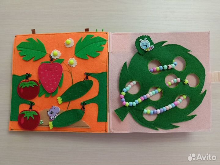 Развивающая книга из фетра