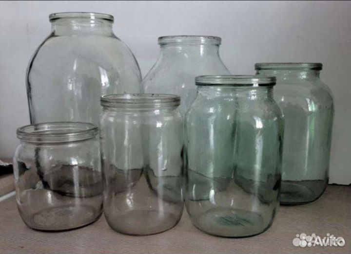 Банки стеклянные 3л 0.5 0.7 1л 1.5л