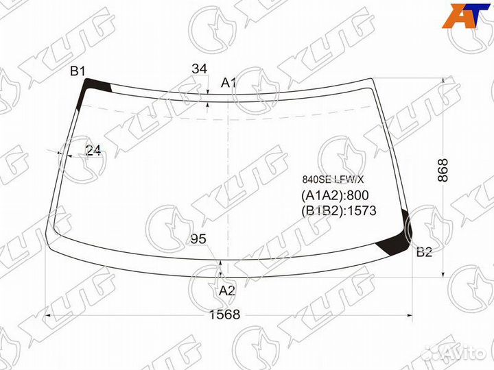 Лобовое стекло XYG 840SE lfwx