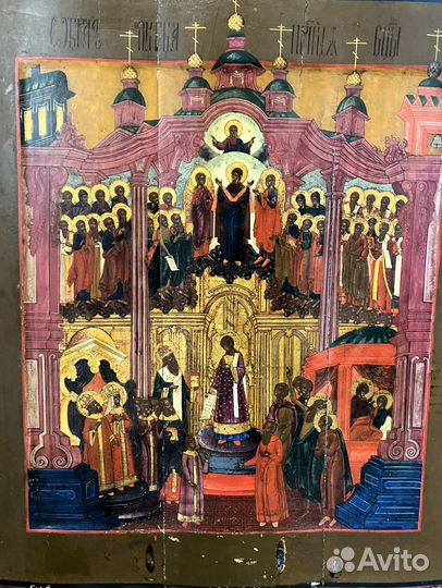 Икона Покров Богородицы Ветка 19 век Экспертиза