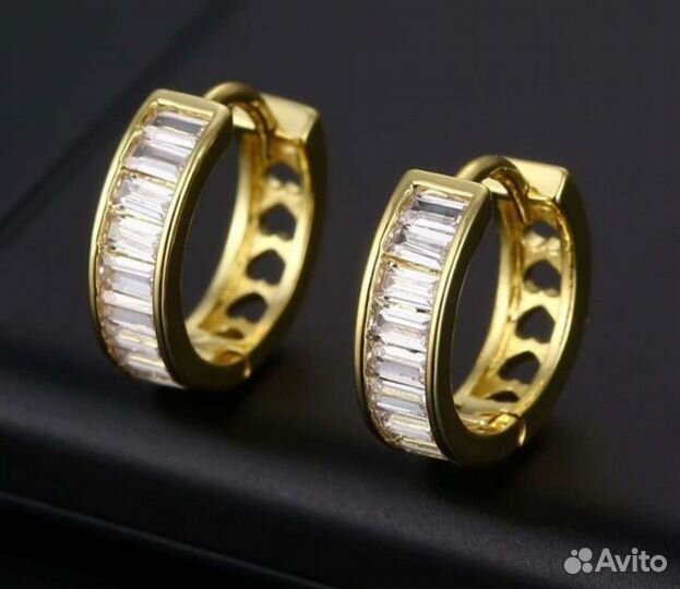 Серьги конго люкс / разные