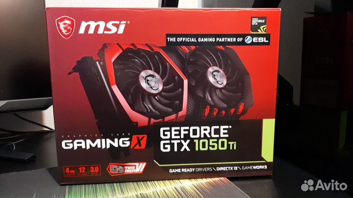 Видеокарта MSI Gaming X Geforce GTX 1050Ti