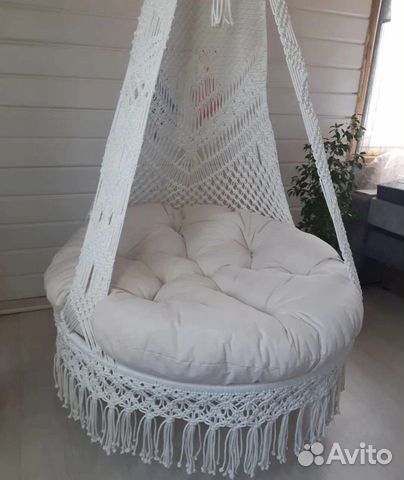 Гамаки, качели, люльки из макраме