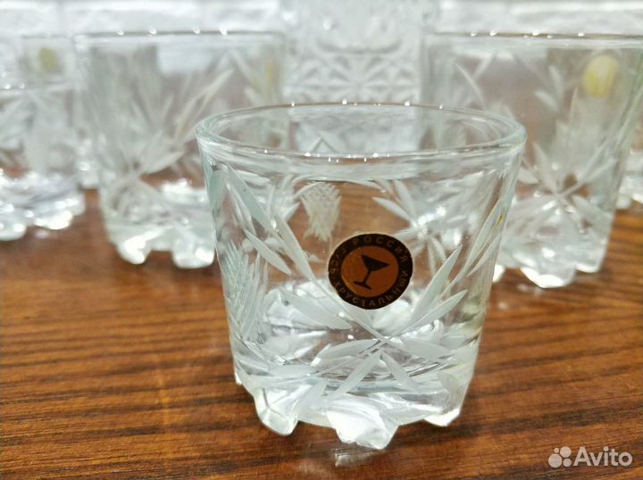 Стопки и графин Гусь-хрустальный