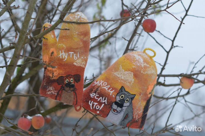 Банная шапка валяная ручная работа