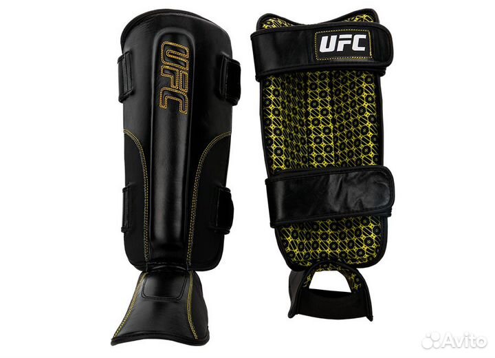 Черная - L/XL) Защита голени на липучках