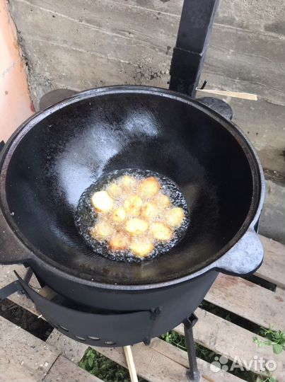 Казан чугунный 22 литра